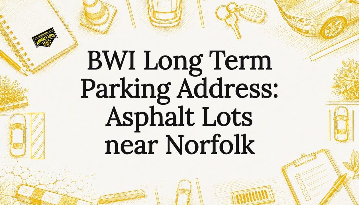 BWI Long Term Parking Address: Asphalt Lots near Norfolk