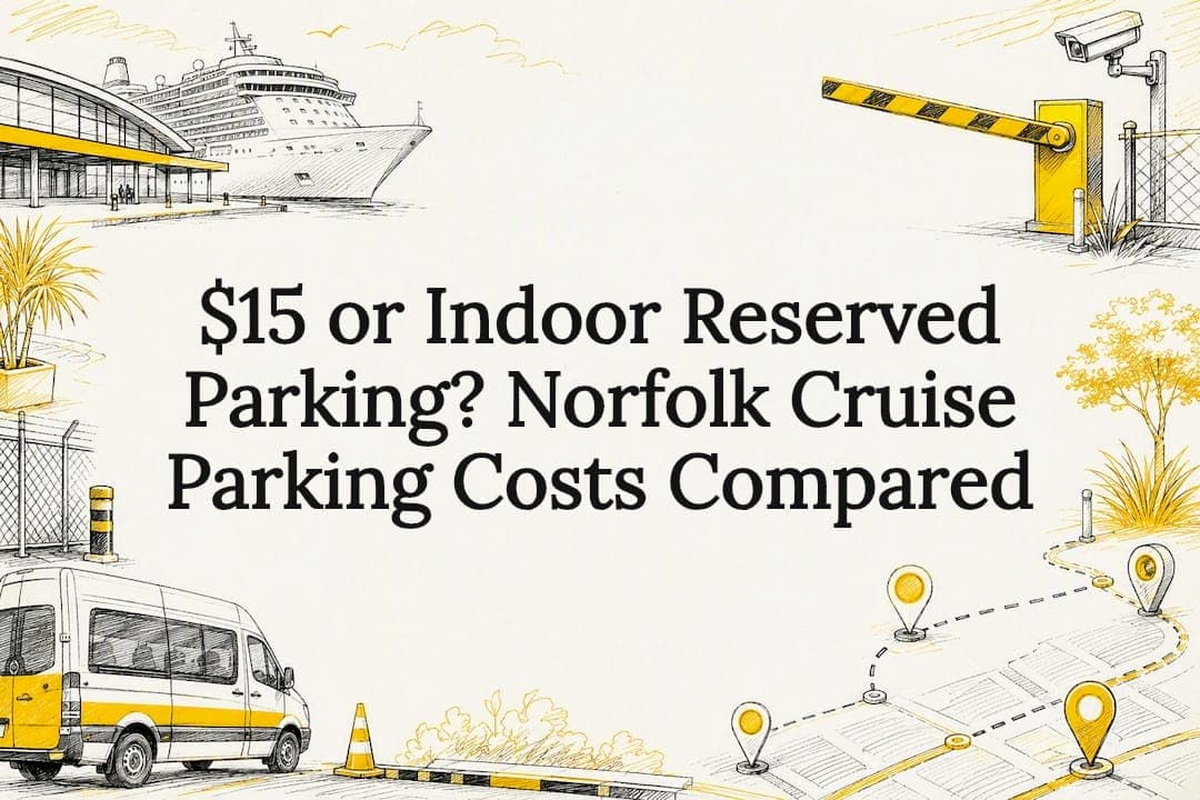 $15 or Indoor Reserved Parking? Norfolk Cruise Parking Costs Compared