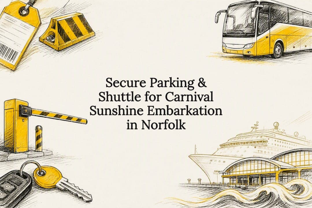 Secure Parking & Shuttle for Carnival Sunshine Embarkation in Norfolk