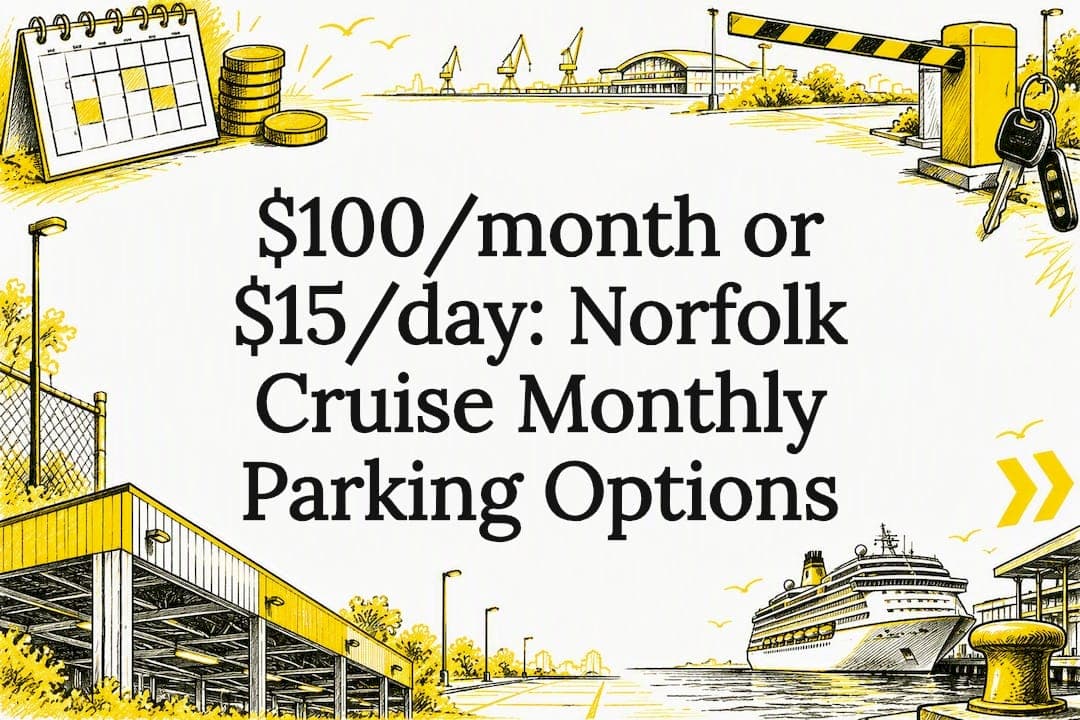 $100/month or $15/day: Norfolk Cruise Monthly Parking Options