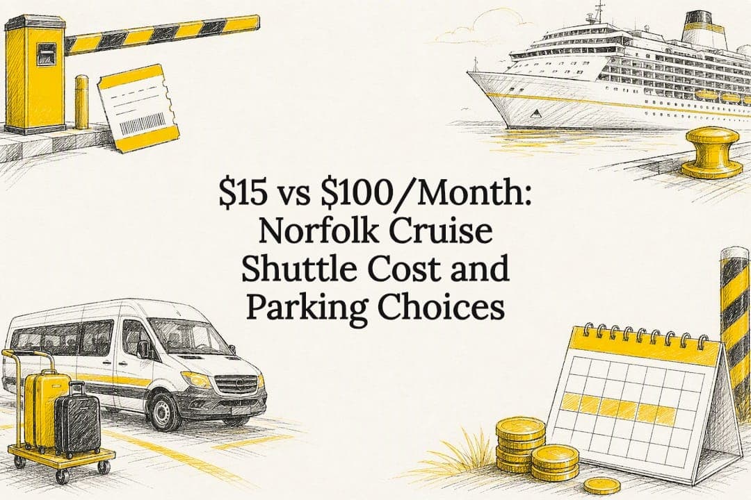 $15 vs $100/Month: Norfolk Cruise Shuttle Cost and Parking Choices