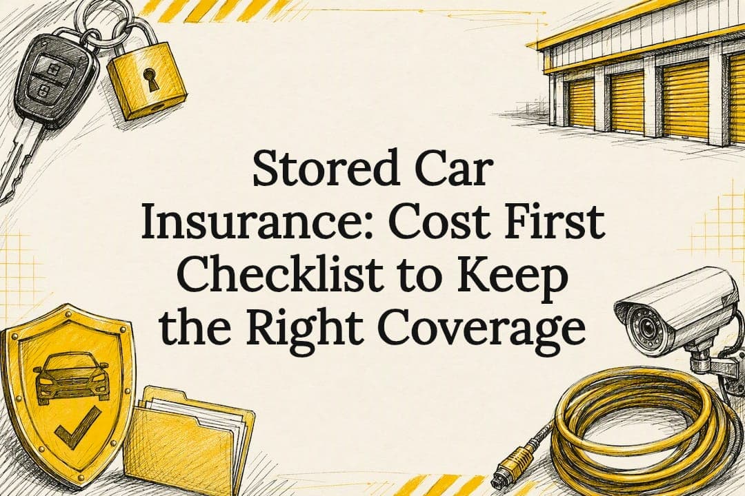Stored Car Insurance: Cost First Checklist to Keep the Right Coverage