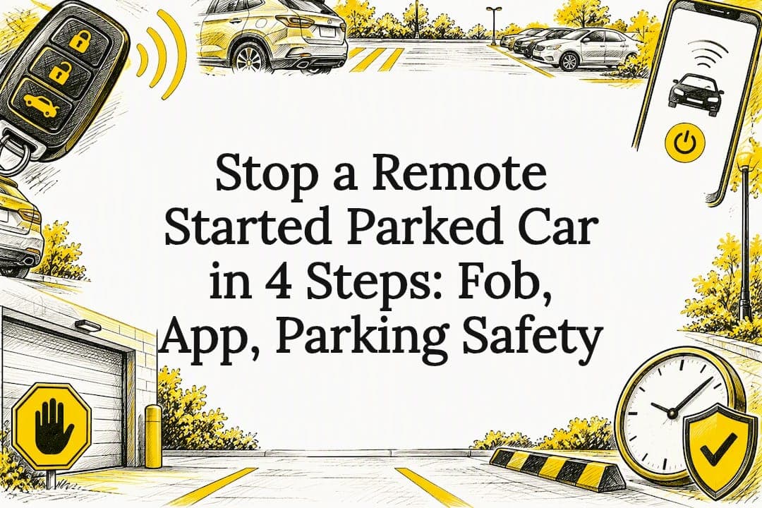Stop a Remote Started Parked Car in 4 Steps: Fob, App, Parking Safety