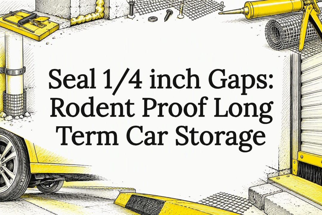 Seal 1/4 inch Gaps: Rodent Proof Long Term Car Storage