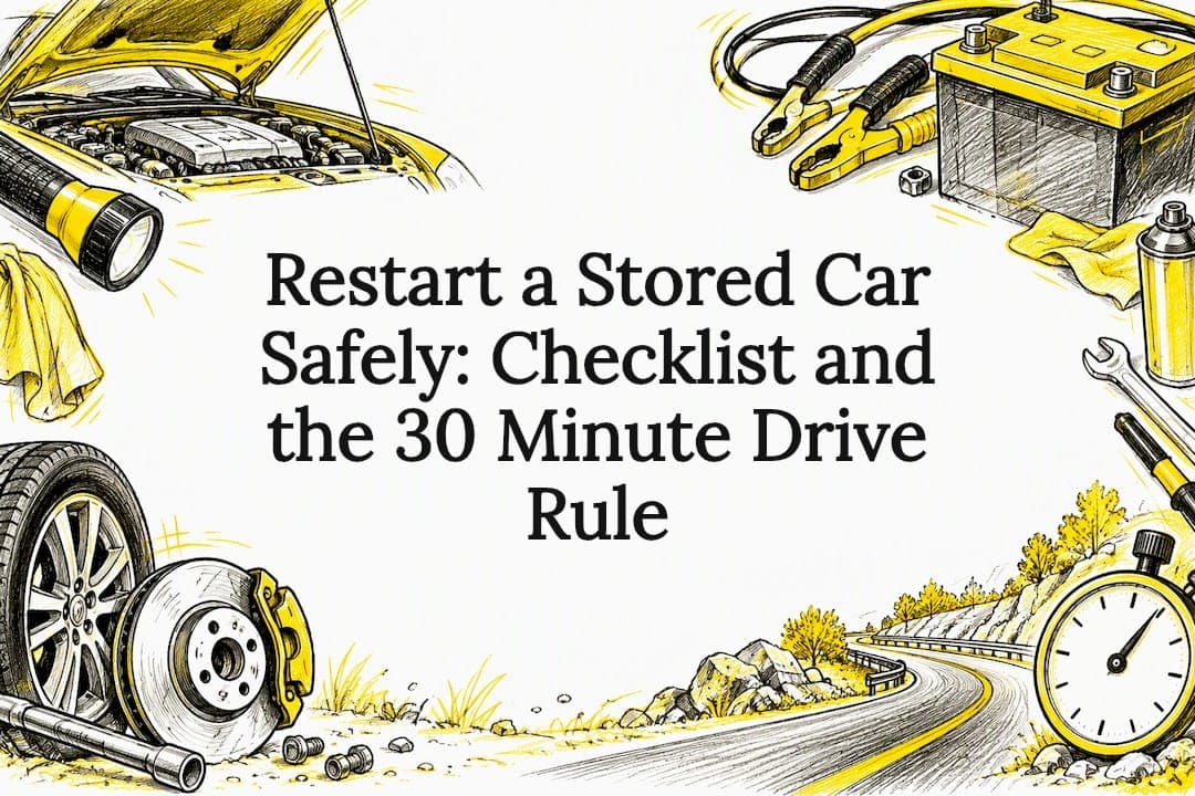 Restart a Stored Car Safely: Checklist and the 30 Minute Drive Rule
