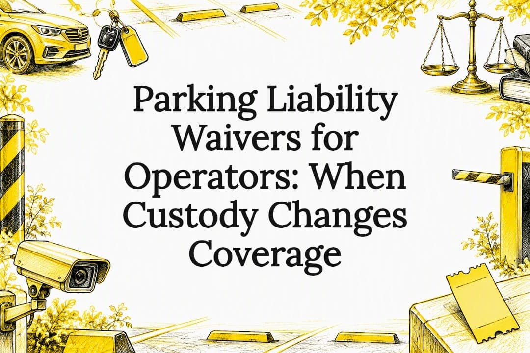 Parking Liability Waivers for Operators: When Custody Changes Coverage