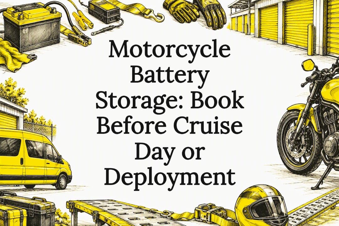 Motorcycle Battery Storage: Book Before Cruise Day or Deployment