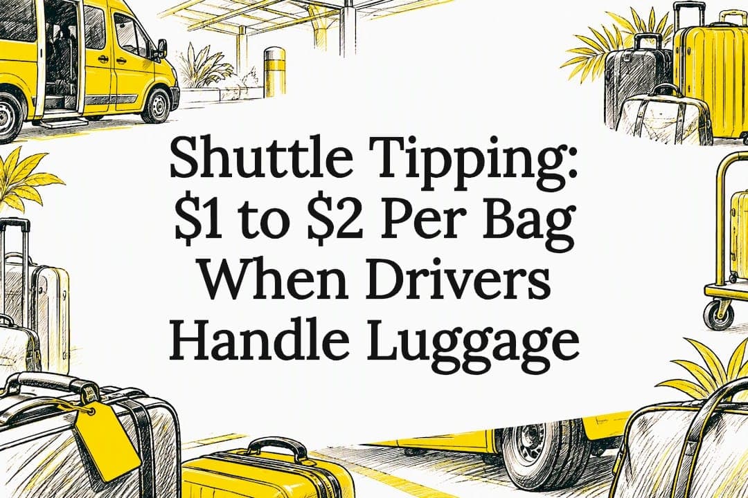 Shuttle Tipping: $1 to $2 Per Bag When Drivers Handle Luggage