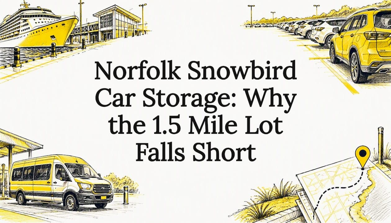 Norfolk Snowbird Car Storage: Why the 1.5 Mile Lot Falls Short