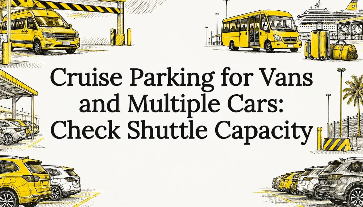 Cruise Parking for Vans and Multiple Cars: Check Shuttle Capacity